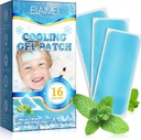 16 lakan feber patchar för barn - varmt väder kylning gel patchar för vuxna - huvudvärk patchar - pannan feber kyla pads