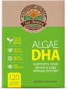 Algae DHA 120 Softgels x 1 Box - Vegan Omega-3 Supplement, Pure Plant-Based Carragenan, DHA ja Algae Oil (120 Count)