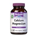 Bluebonnet Nutrition Calcium & Magnesium, Bone Health *, Non-GMO, Vegan, Kosher Certified, Gluten-Free, Soy-Free, 90 Vegetabiliska kapslar, 30 portioner