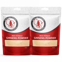Punainen Panax Ginseng jauhe luonnon ginsenosidit (16 oz) - Tukee tervettä energiaa, elinvoimaa, mieliala ja enemmän, korealainen Panax Ginseng juurijauhe smoothies, kahvi tai juomat (2 pakkausta)