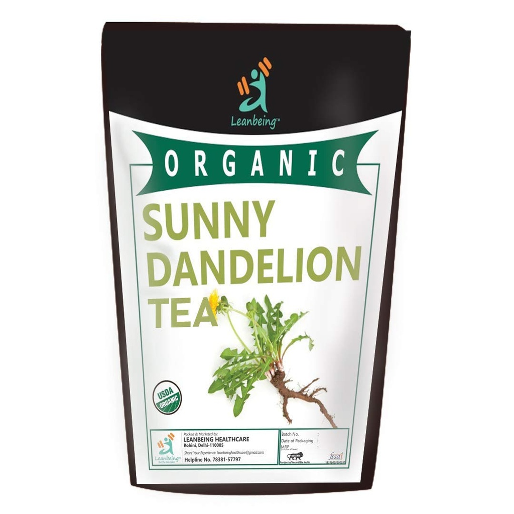 Astha Leanbeing Organic Voikukka Leaf & Root (100Gm) Yrttiteetä maksan puhdistamiseen, tukee munuaisten toimintaa ja terveyttä