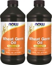 NOW Supplements, Wheat Germ Oil med Essential Fatty Acids (EFA), Nutritional Oil, 16-Ounce (Pack of 2)