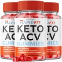 rize labs - RapidFit Keto ACV Gummies Advanced Painonmenetys Apple Sider Viinietikka täydentää auttaa vähentämään vatsa rasvaa extra vahvuus (180 Gummies)