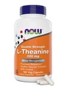 NOW Foods L-Theanine, Double Strength 200 mg Per Cap - 180 Veg Capsules - Förbättrad med 100mg Inositol - Vegetarian, icke-GMO - Ltheanine 200mg Supplement
