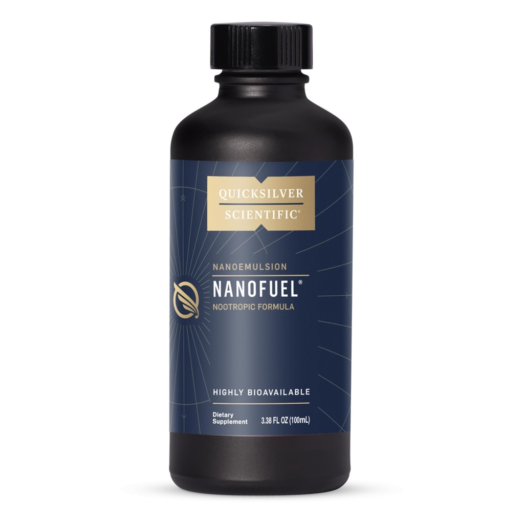 Quicksilver Scientific NanoFuel - Energy Support - Nootropic Formula suunniteltu tukemaan Focus + Tuottavuus (3.38oz / 100ml)