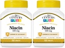 21st Century Niacin 500 mg långvarig frisättning tabletter, 100 greve (27474) (Pack av 2)