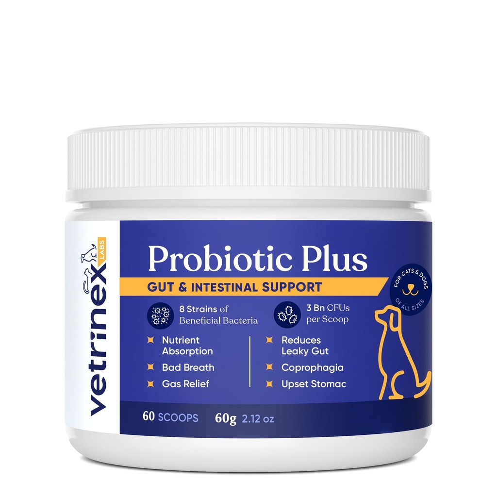 Probiootti - Coprophagia Hoito koirille - Pysäytä ja estää koiran syöminen kakka - Ei ulosteen syöminen, deterrent ja ehkäisy - Probiootit jauhe kissat, koirat & koirat