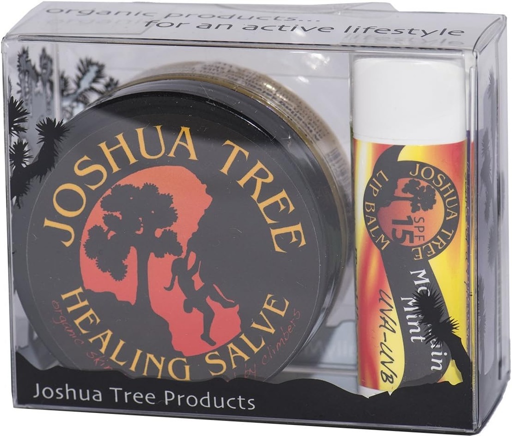 Joshua Tree Organic Kiipeily Salve ihon suojelu Lahjasetti