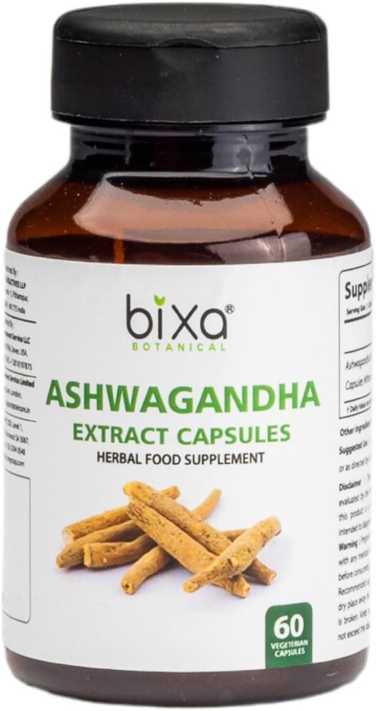 Bixa BOTANICAL Ashwagandha Extract (Withania Somnifera Root)  (60 lukua (pakkaus 1))