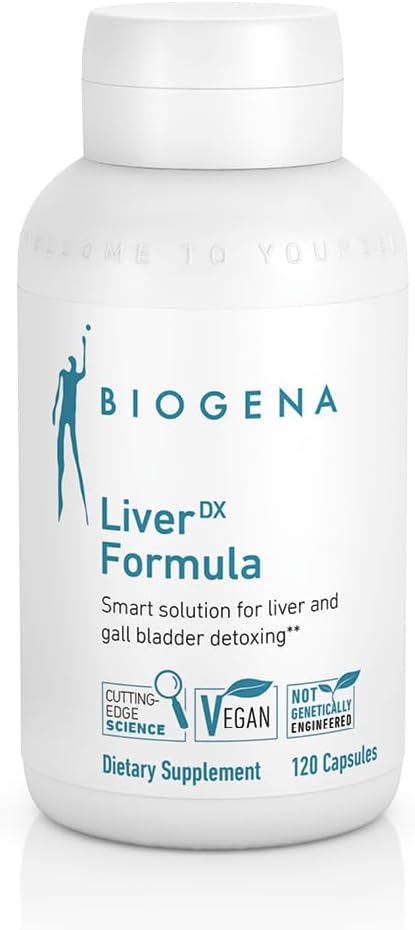 BIOGENA WISSEN SCHAFFT GESUNDHEIT LiverDX Formula Supplement - maksa ja sappirakon detoksiini, puhdistus ja korjaus** (Milk Thistle, Artisoke & Voikukkauute, lesitiini)