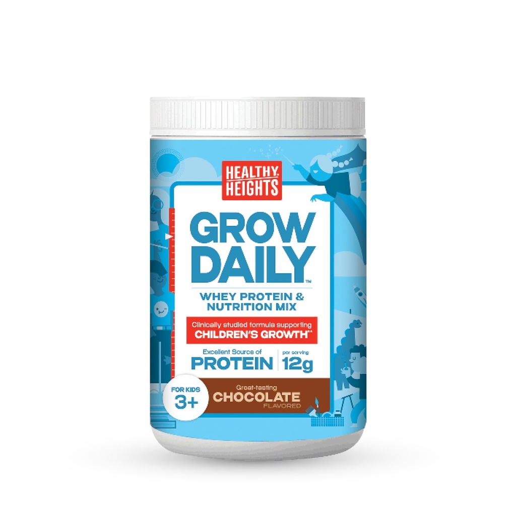 Hälsosamma höjder Växa Dagliga Barn Proteindryck Mix (Chocolate) - Hög proteinskaka för barn 3 +