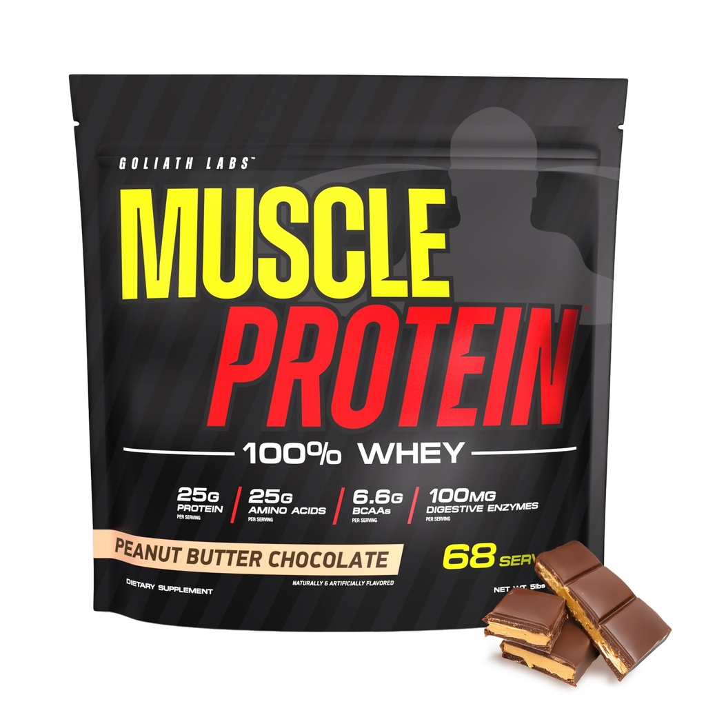 COLOSSAL LABS Muscle Protein Whey Powder [5 lbs/Pack of 1]