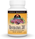 Källa Naturals Resveratrol, för hjärta och hälsosam åldrande * 200 mg - 60 tabletter