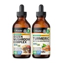 Kymmeniä sieniä Tincture 4 Fl. Oz. & Turmeric Tincture 4 Fl. Oz.