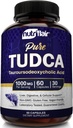 NutriFlair Pure TUDCA 1000mg - Premium Tauroursodeoksikooli Acid Bile Salt, Detox & Cleanse, Ei-GMO, Gluteeniton. Maksa, Munuaiset ja Sappirakko Tuki valmistettu Yhdysvalloissa, 60 kapselia