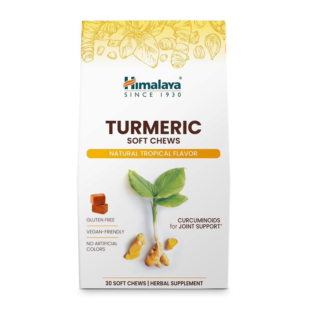 Himalaya Turmeric Chews Curcumin for Healthy Joint Support, ja Optimum Joustavuus & liikkuvuus, 300 mg Uutteita per Serving, 30 pehmeää purukumia, 15 päivän tarjonta