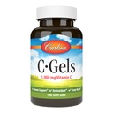 Carlson - C-Gels, 1000 mg, C-vitamiini Softgels, Immunosupport & Heart Health, C-vitamiini Softgels, antioksidantti, C-vitamiinin täydentää, 100 Softgels