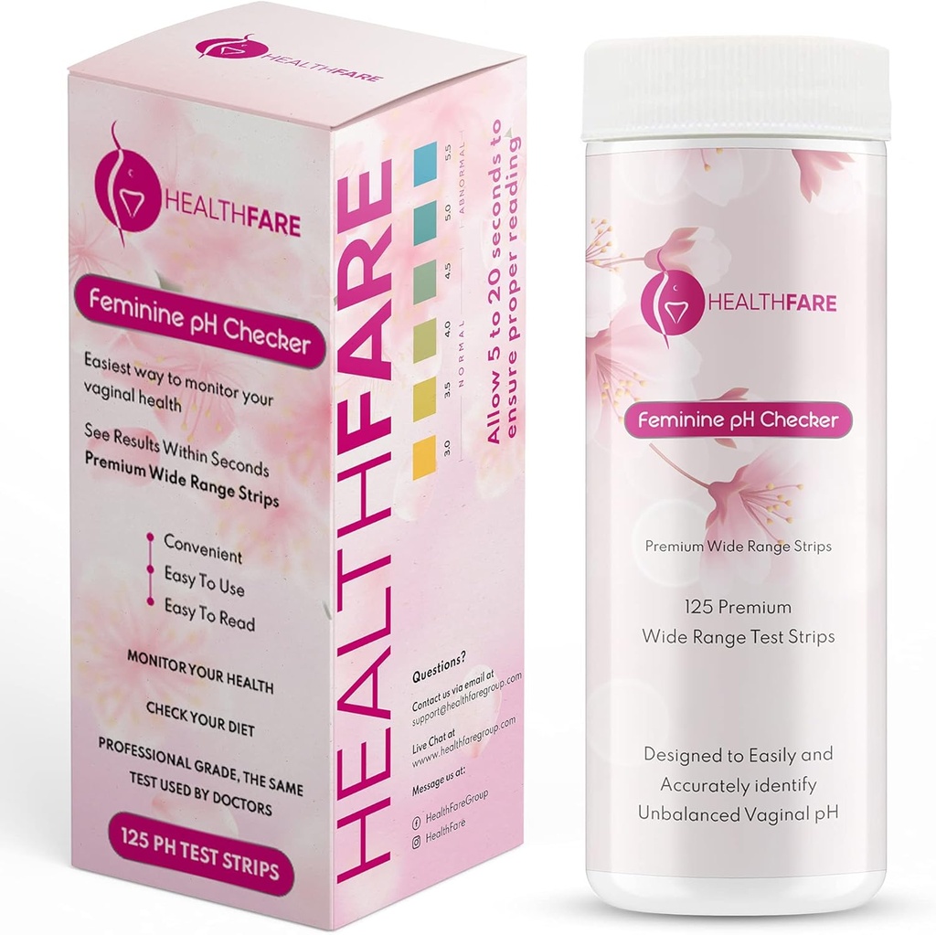 Healthfare Feminine pH Checker Test nauhat seurata Intimate Health, Balance pH Taso 3,0-5,5 