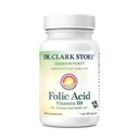 Tri. Clark Folic Acid (Vitamin B9) täydennysosa ... 1 mg, 100 liivatekapselia, välttämätön B-vitamiini päivittäinen terveys