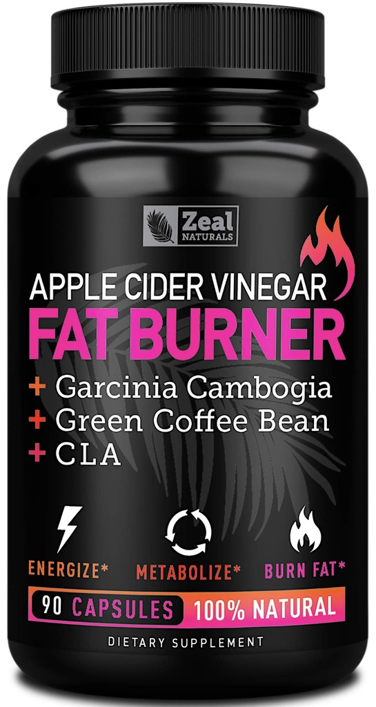 Apple Siideri Viinietikka Painonhallinta pillereitä naisille - Garcinia Cambogia + w. CLA & Green Coffee Bean Vihreä tee