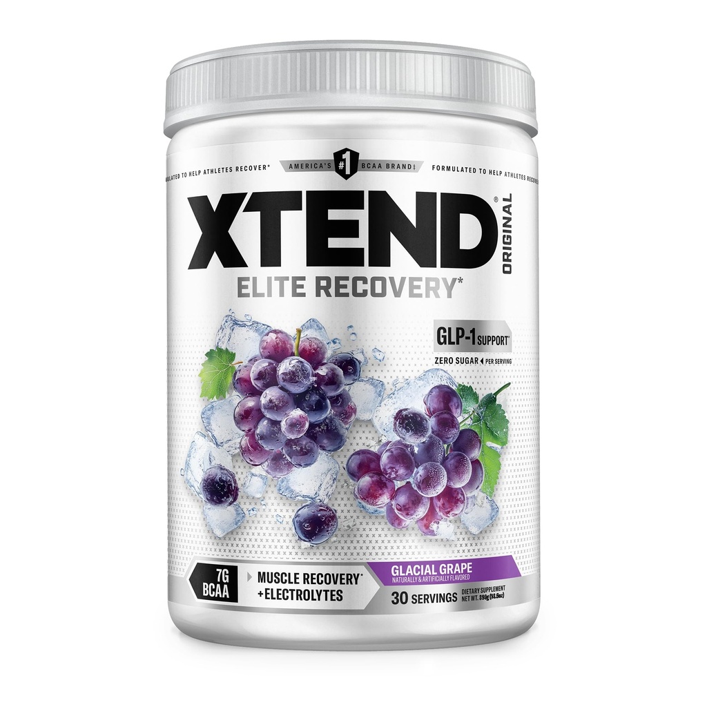 Xtend XTEND Original BCAA Powder 7g BCAA ja 2,5g L-glutamiinia, sokeriton post harjoitus Lihas Recovery Drink with Amino acids for Men & Women, 30 tarjoilua