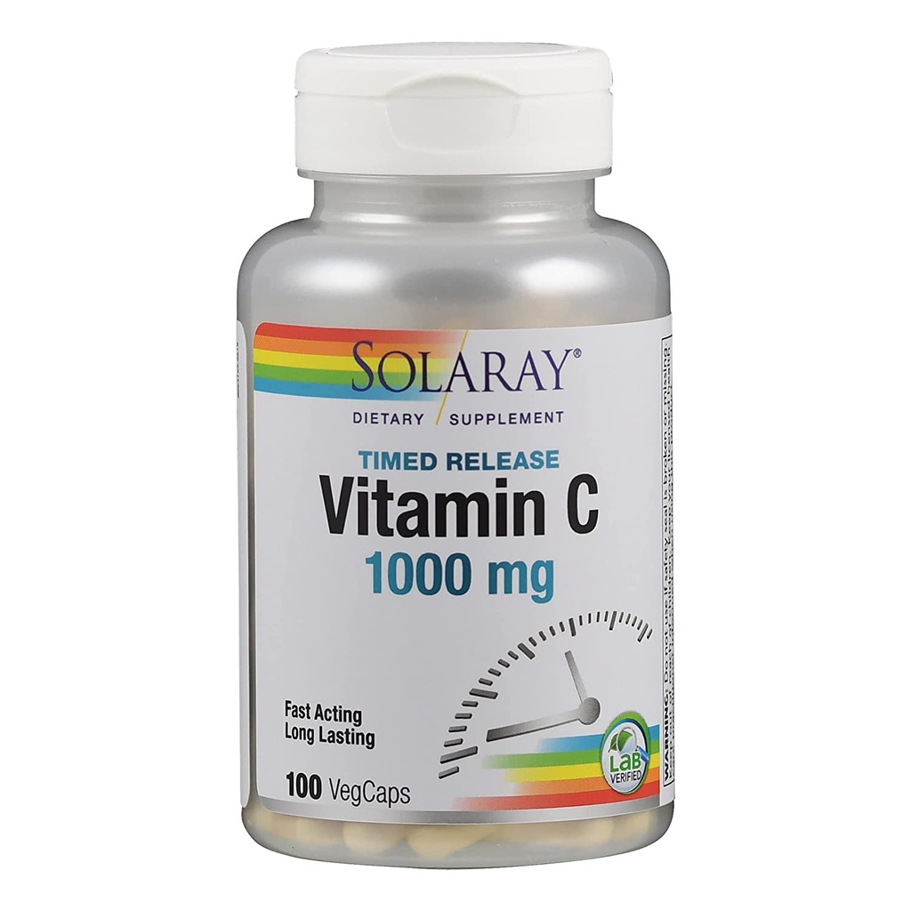 Solaray C Kaksivaiheinen Release Supplement, 1000 mg, 100