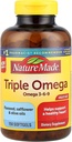 Triple Omega 3-6-9, 150 Softgels Value Size, Omega täydentää sydänterveyden