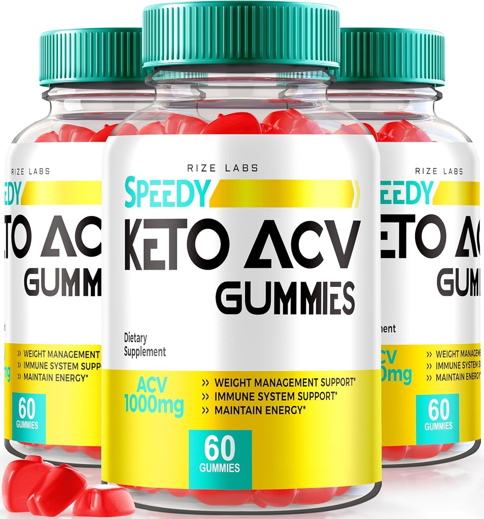 rize labs - Speedy Extreme Keto Plus ACV Gummy Advanced Weight Loss Apple Sider Vinegar 2000mg täydentää (180 Gummies)