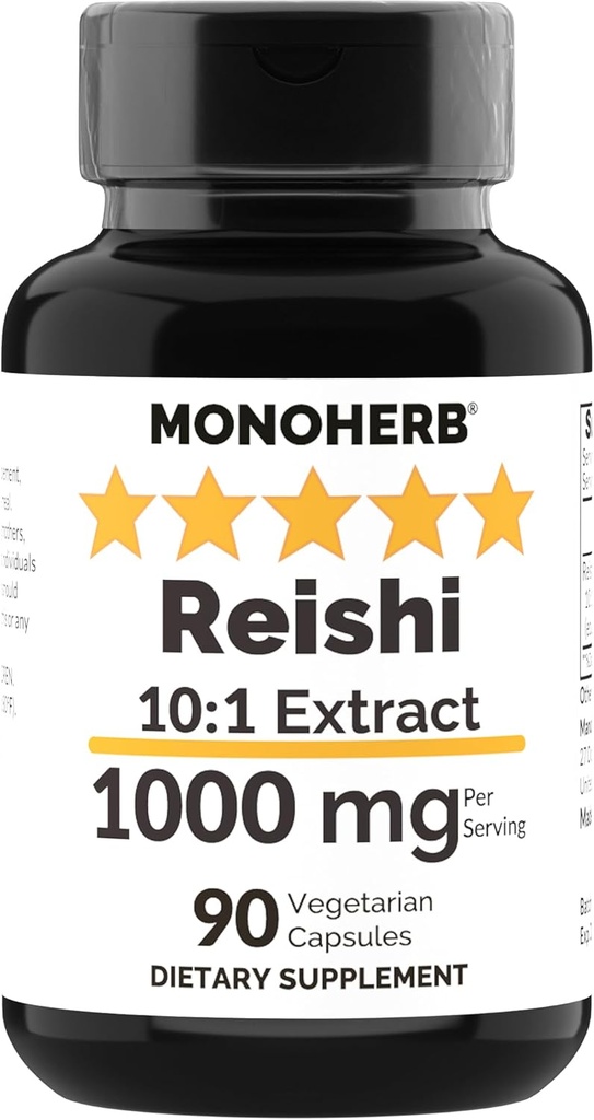 MONOHERB Reishi sieniuute 1000 mg - 90 kasvissyöjäkapselia