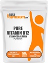 BulkSupplements.com Pure Vitamin B12 Powder - som Cyanocobalamin, vitamin B Supplements, Cyanocobalamin B12 Supplement - Pure Product, Multiple Servings, 50g (1,8 oz) (Pack of 1)