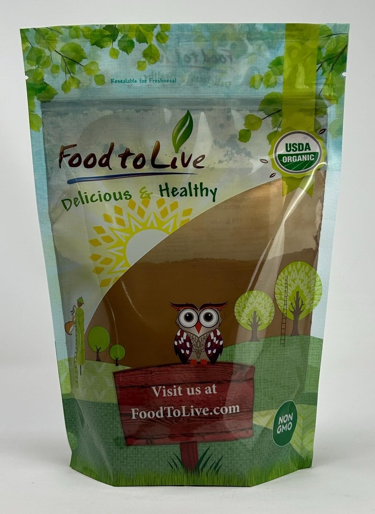 Ruokaa Live Luomu Chaga Mushroom Powder, 1 punta  Rikasta antioksidantteja ja ravinnepakkaus. Ei-GMO. Täysin puhdas. Kosher
