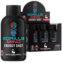 Gorilla Mind Energy Shots (Pack of 6) - Enhanced Focus & Energy, Sokeriton, Nopea-Acting, Potent Formula vitamiineja ja luonnon uutteet (Musta kirsikka vanilja)