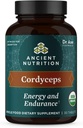 Forntida näringsorganiska Cordyceps tabletter, gjorda med Ashwagandha, stöder energi och uthållighet, Gluten Free, Vegan, Paleo och Keto Friendly, 30 greve