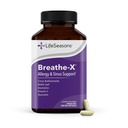 Breathe-X - Allergy & Sinus Relief Supplement - Tukee Sinuses & Nasal Discomfort - Nokkosleaf & C - 180 kapselia