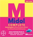 Midol Menstruktural Complete, Gelcaps, 24 lla