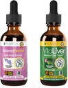 Rejuvica Health Balanced Femme + VitaLiver - Tuki Female Balance + Maksa tuki neste toimitus parempaan imeytymiseen - Milk Thistle, Dong Quai, Artisoke, Maca, Voikukka & More!