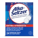 Alka- Seltzer Extra Strength Heartburn Relief Effervescent Antasidit tabletit, nopeat ruoansulatusvaivat, 24 Ct
