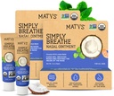 Matys Organic Breathe Nasal Ointment för torra näsor och näsborrar på grund av allergier, näsblod, CPAP & Oxygen Device Irritation, Clean Saline Alternative för vuxna och barn, 2 Pack, 0,5 oz