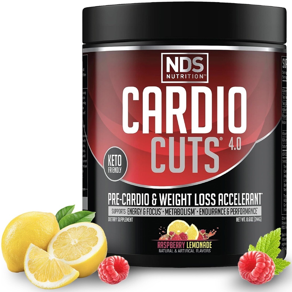 NDS Nutrition Cardio leikkaa 4.0 - Vadelma sitruuna - 8.6 oz.