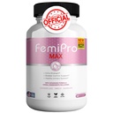 FemiPro MAX Naisten virtsanhoito täydentää, 60 kapselia, extra vahvuus rakko ohjaus karpalo, Hibiskus, Voikukka, Vegan, Gluteeniton (1)