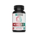 Zhou Methyl B12 - Methyl B-12 Supplement for Women & Men, Vitamiini B12 5000 mikrog, Vegan Friendly, Cellular Energy ja Herme Function Support, Methylcobalamin - 60 Micro Lozenges