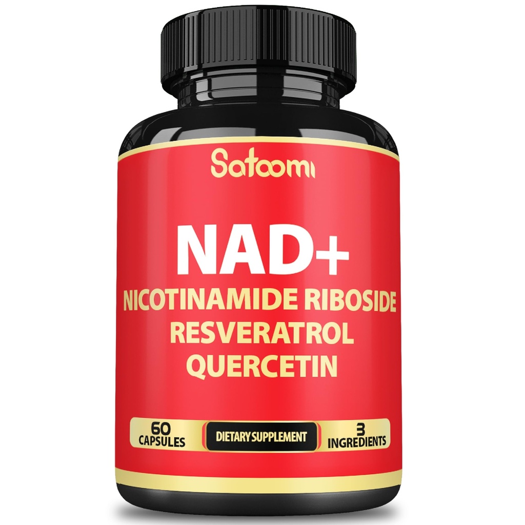Satomi NAD-lisä Nikotinamidi Ribosidi NR, Resveratrol, Quercetin - 60