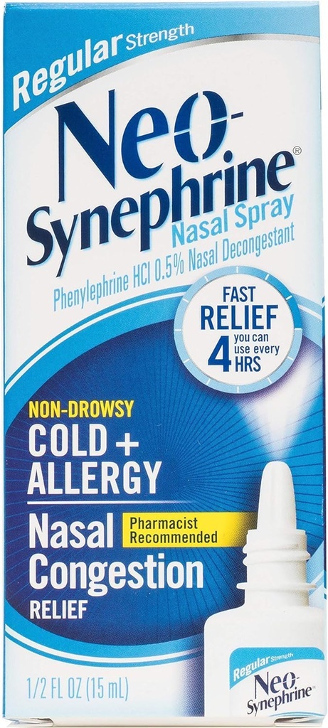 Neo-Synefriini Nesal Decongestant Spray Normaali vahvuus 0, 50 oz (KANTA 3)