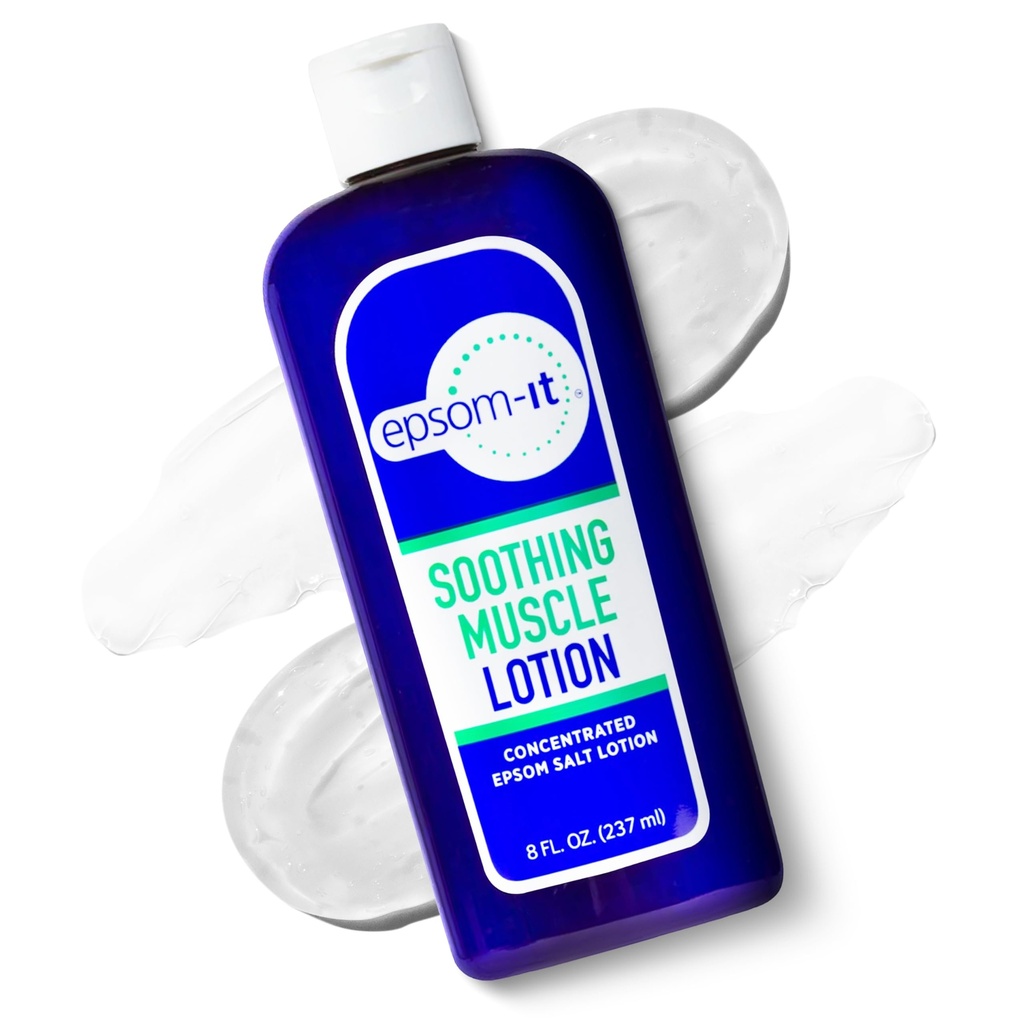 Epsom-It rauhoittava Muscle Magnesium Lotion ... Epsom Salt Uutinen Cream Arnica ja Magnesium sulfate - Suunniteltu lihasjännitys, jalkakramppeja, jalat, polvet ja kutina jalat - 8,0 oz