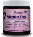SUNBIOTICS Friendlier Flora - Kvinnors Blend, 20 miljarder CFUs av 6 Probiotiska stammar, kvinnors dagliga Digestive Vaginal & Immune Health, icke-GMO och Gluten Free, 2 Ounce