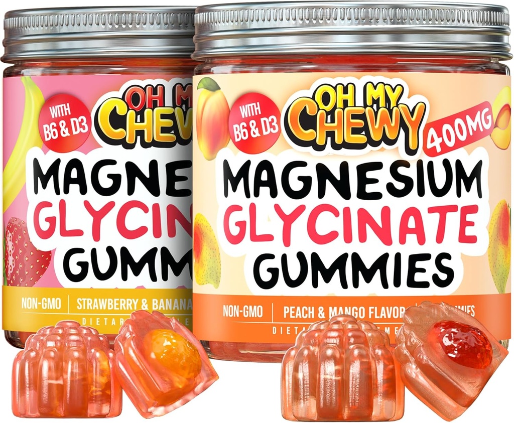 Magnesium Gummies Bundle ... 2 pulloa (60 Each)