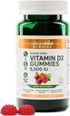 NatureWise Vitamin D3 5000 IU Gummies - Sugar-Free Mixed Berry Flavor - Vitamin D Gummies för vuxna, stöder immunitet, muskel- och benstyrka - Gelatin-Free, Non-GMO- 60 Gummies[1-månaders leverans]