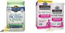 Garden of Life Raw Organic Protein & Greens Vanilla - Vegaaniproteiinijauhe naisille & Dr. Formuloitu naisten probiootit Kerran päivässä, 16 kanta, 50 miljardia, 30 kreivi