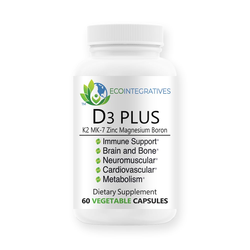 D3 Plus Boron Vitamin K2 Magnesium Zink stöder kardiovaskulära nervceller bentandkött Immune Health Tissue Repair Balance Hormones Metabolism 60 Vegan caps