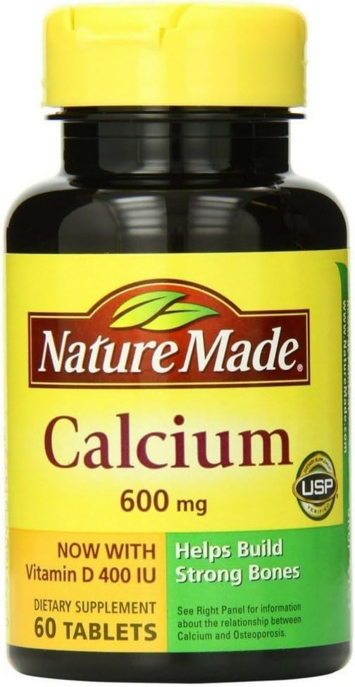 Luonnollinen kalsium D3 600 mg, 60 tablettia